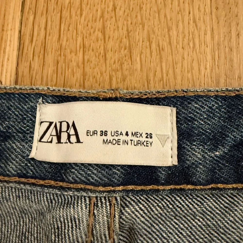 Classic Blue Women's Jeans with slit from Zara